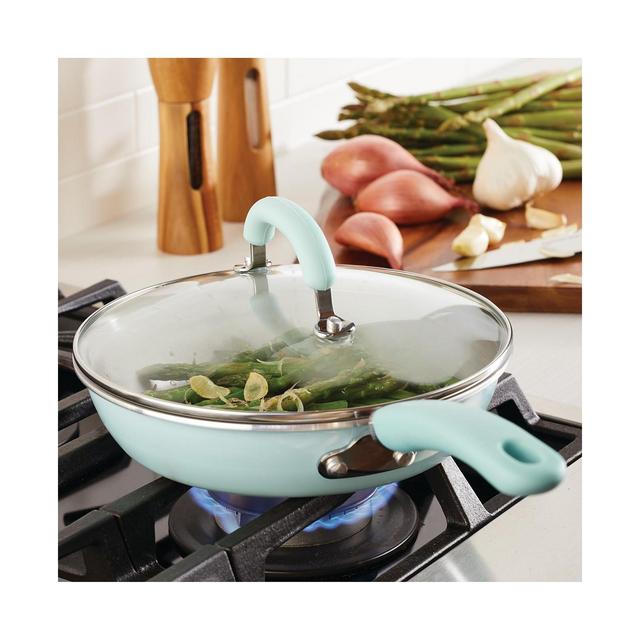 Rachael Ray Create Delicious Aluminum Nonstick Covered 9.5" Deep Skillet