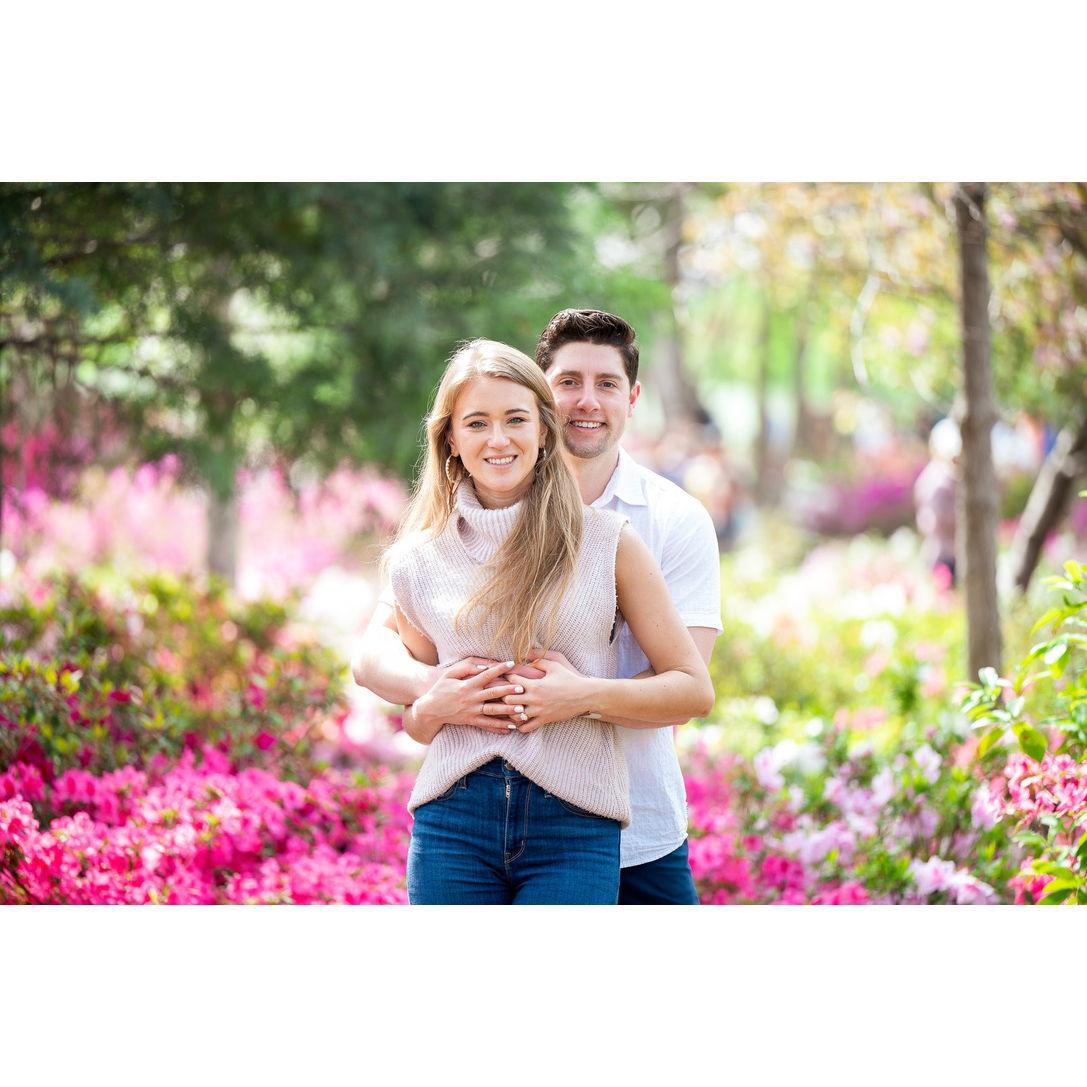 Moments after he proposed!