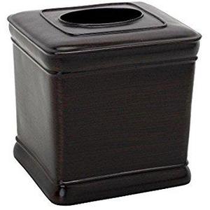 Zenna Home, India Ink Marion Tissue Box Cover, Oil Rubbed Bronze
