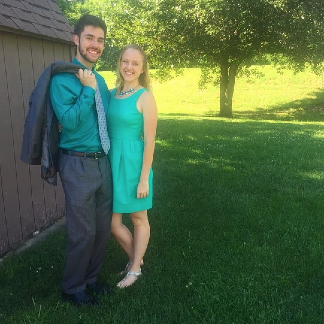 Jared's cousin Becca's wedding in Iowa, August 2016 - our first wedding together!