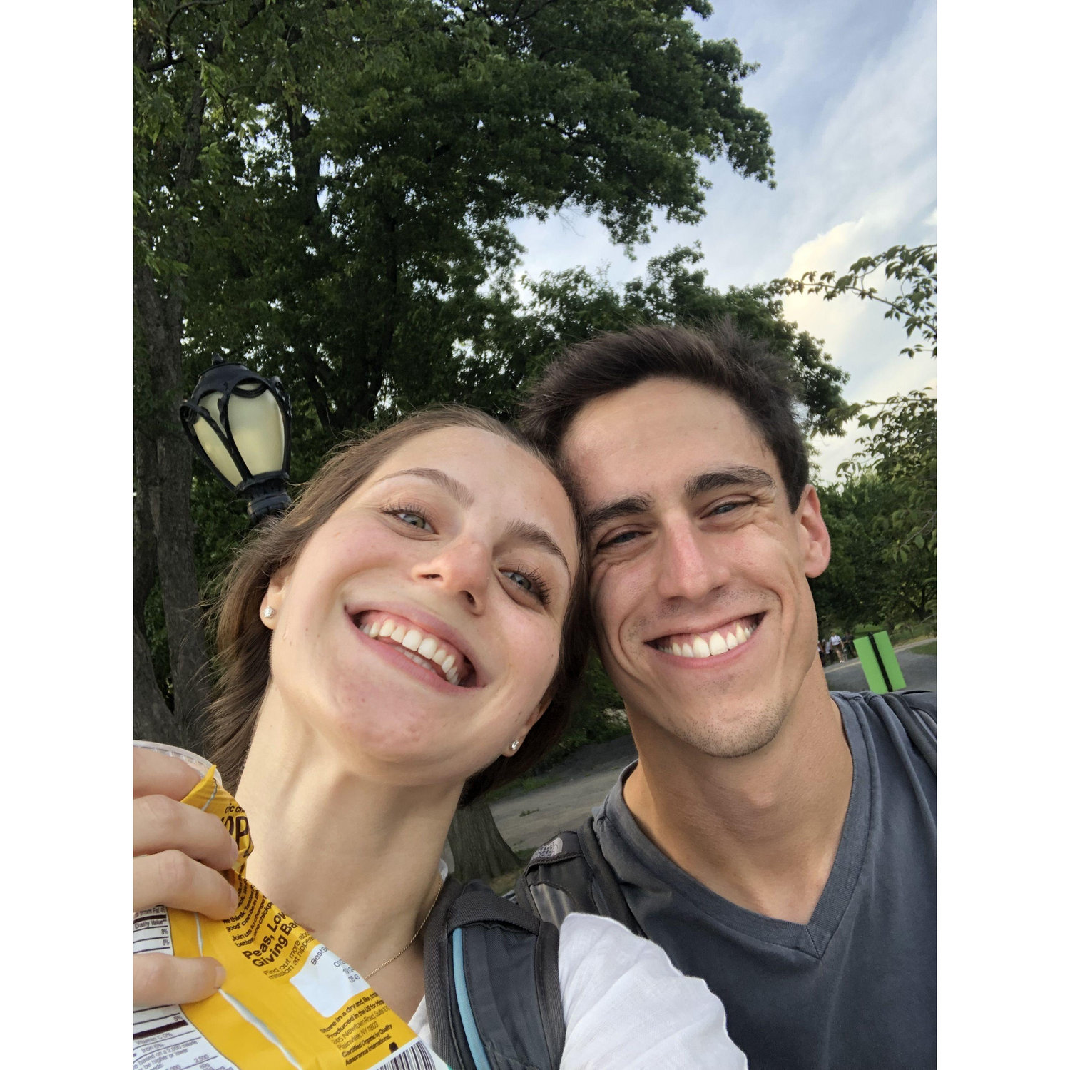 Our very first photo together from one week into dating! We (lovingly) refer to this photo as “Ella’s giraffe neck photo” for obvious reasons