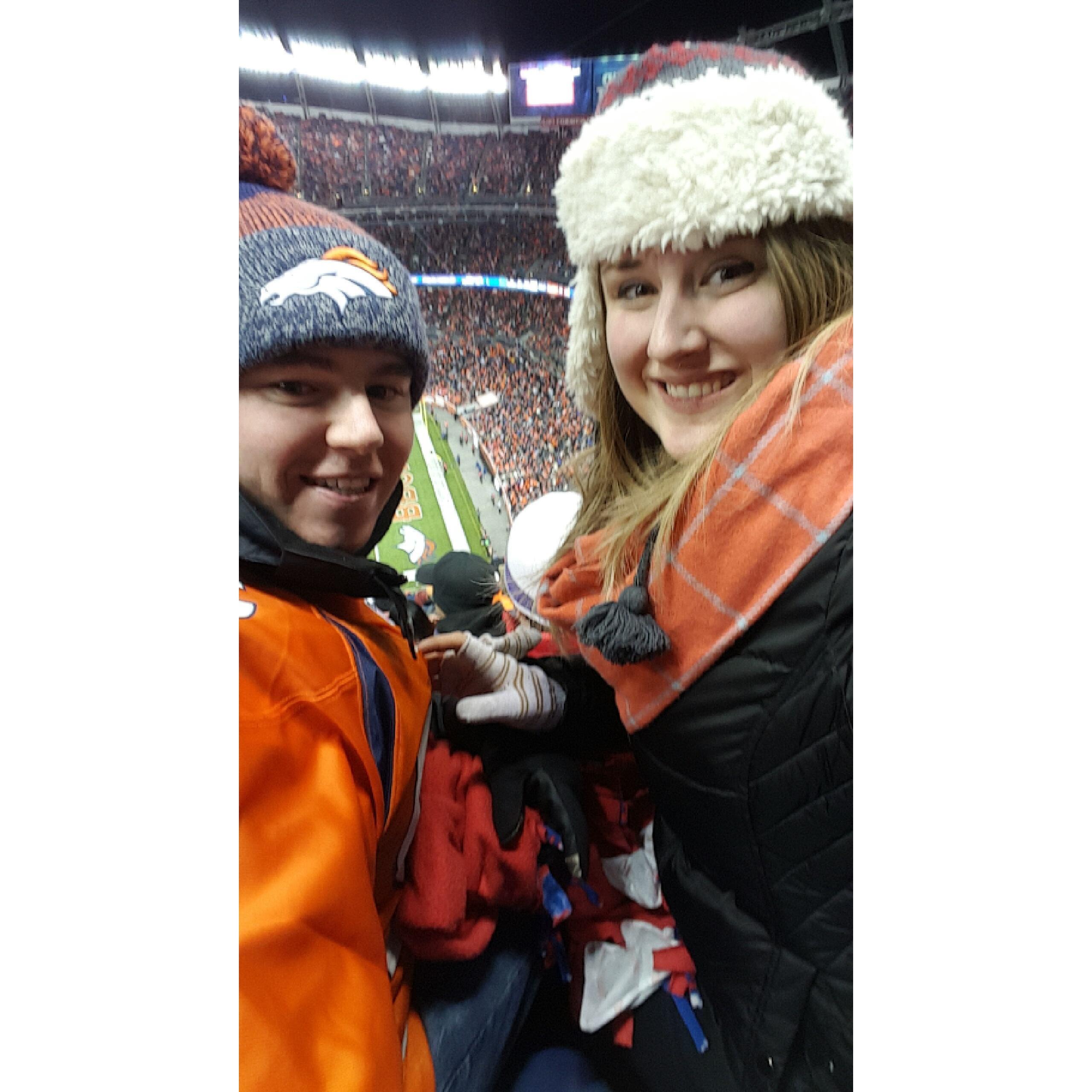 Our first NFL game together