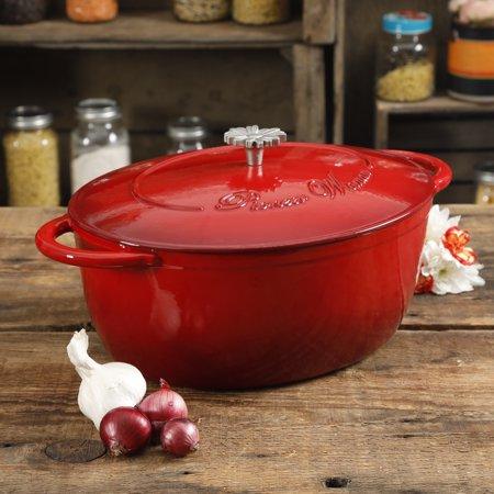 The Pioneer Woman Timeless Beauty 7-Quart Dutch Oven with Daisy and Bakelite Knob