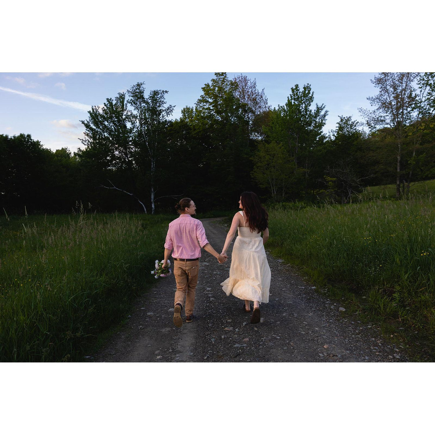 Engagement photos at Bliss Ridge in Moretown, VT 2024