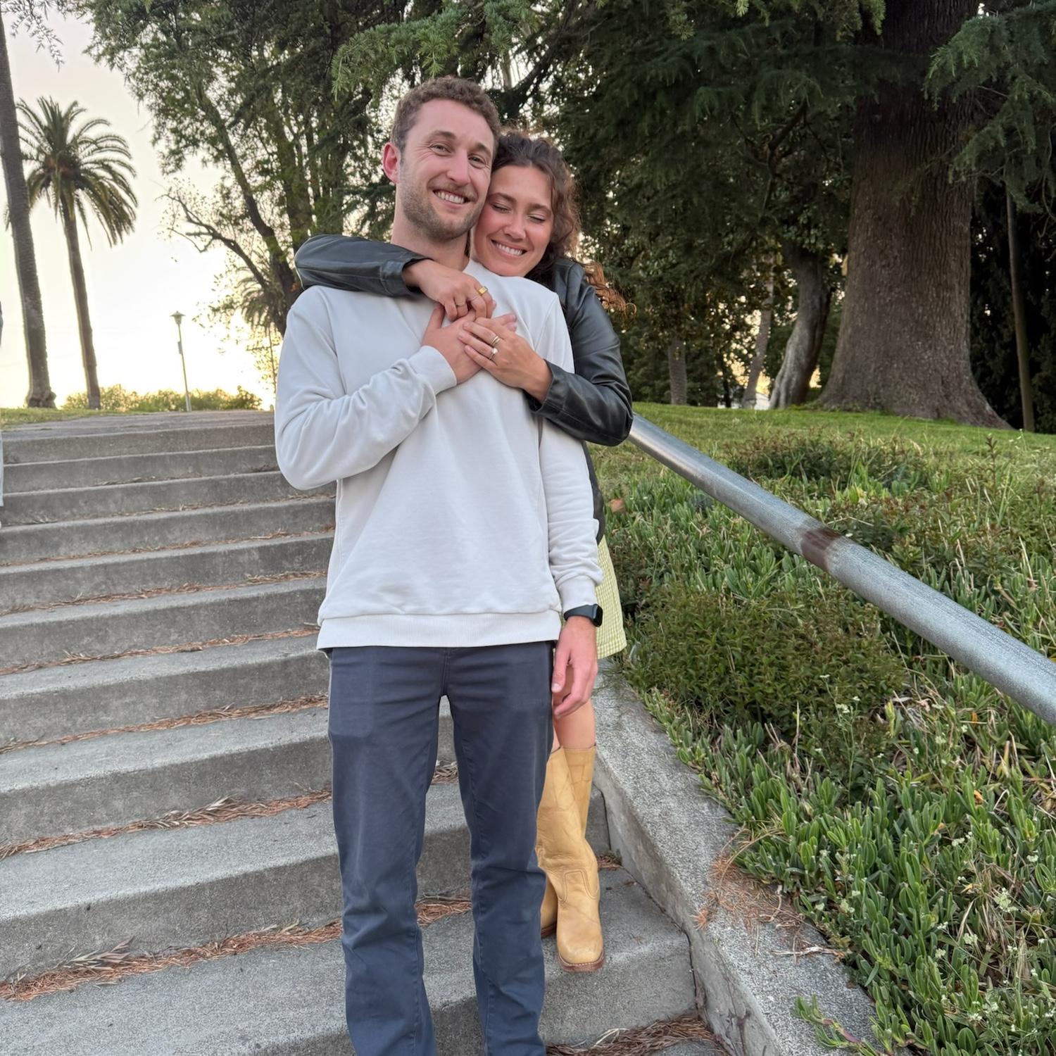 Day of our engagement in Petaluma :’)