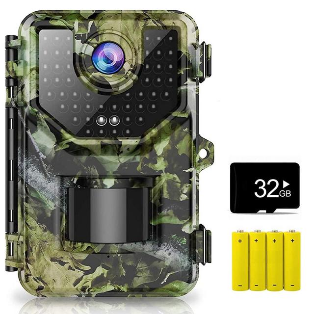 1520P 20MP Trail Camera, Hunting Camera with 120°Wide-Angle Motion Latest Sensor View 0.2s Trigger Time Trail Game Camera with 940nm No Glow and IP66 Waterproof 2.4” LCD 48pcs for Wildlife Monitoring