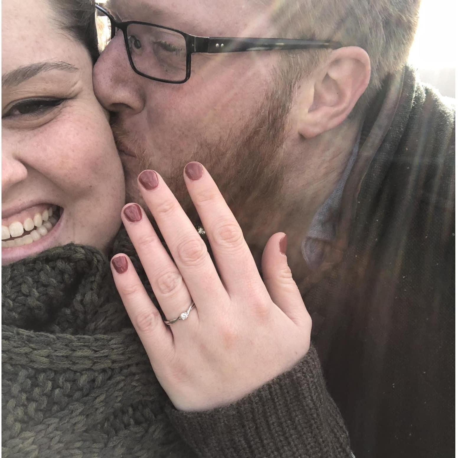 Right after she said "Yes!"