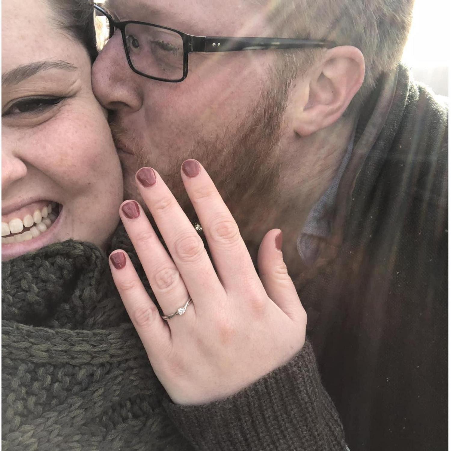 Right after she said "Yes!"