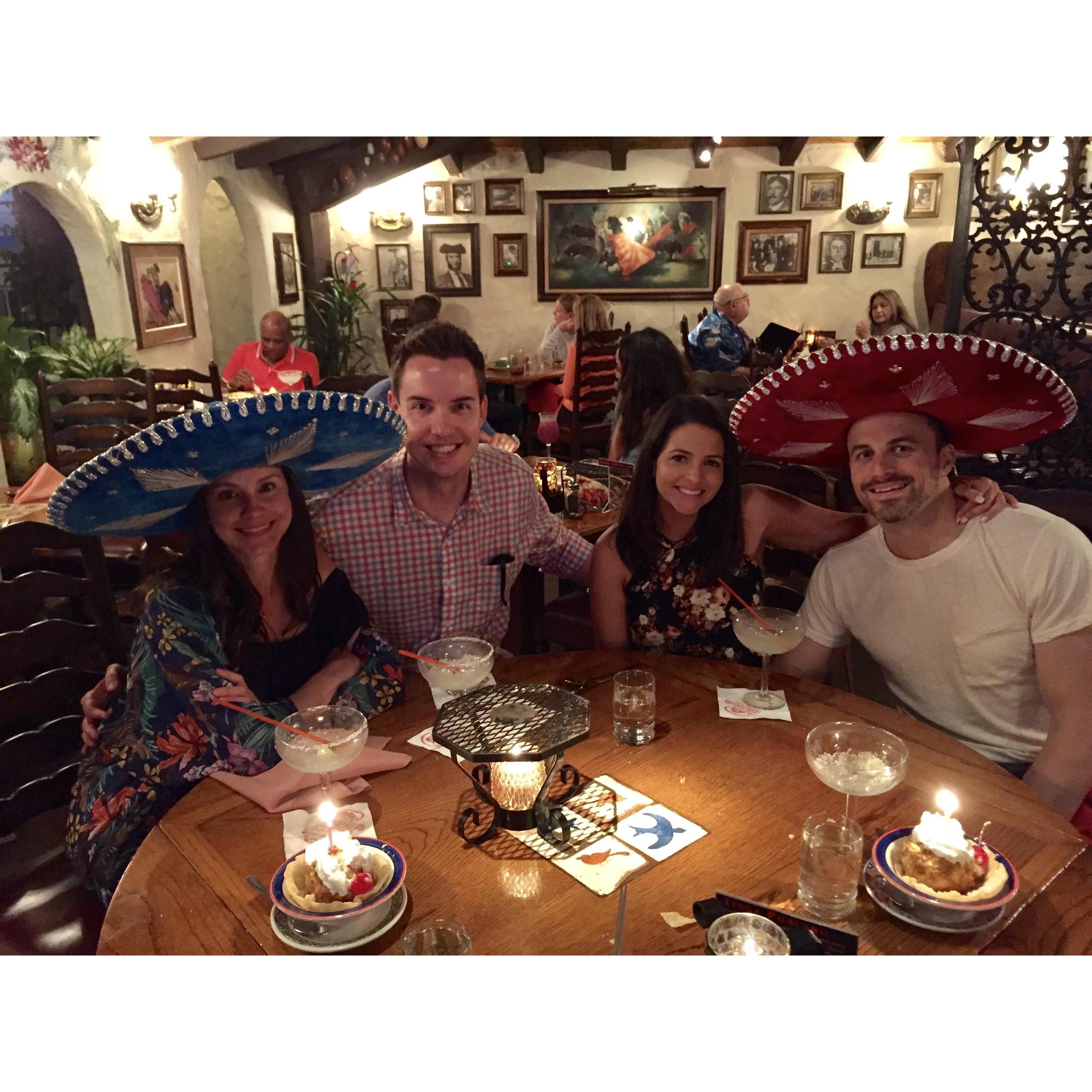 Celebrating birthdays with friends