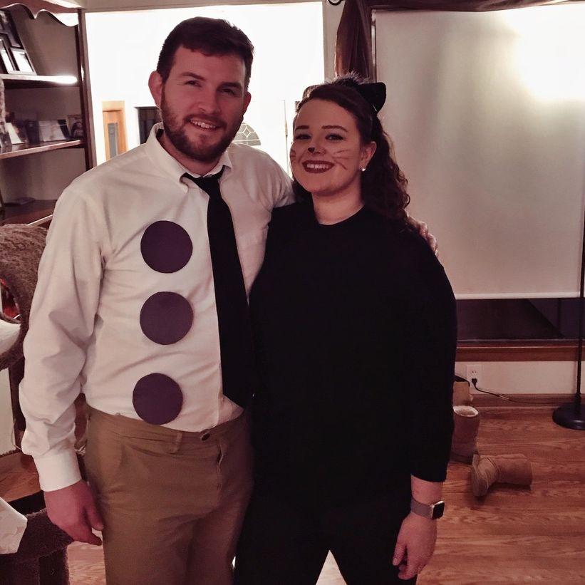 "Growing up you want to believe your parents are soulmates. Our kids are gonna be right about that." Dressed as Pam & Jim from the office (Halloween 2018)