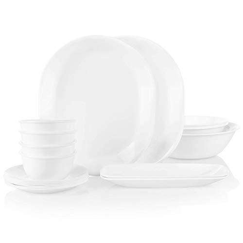 Corelle Chip Resistant Party Pack Serving Bowls and Platters, 17-Piece