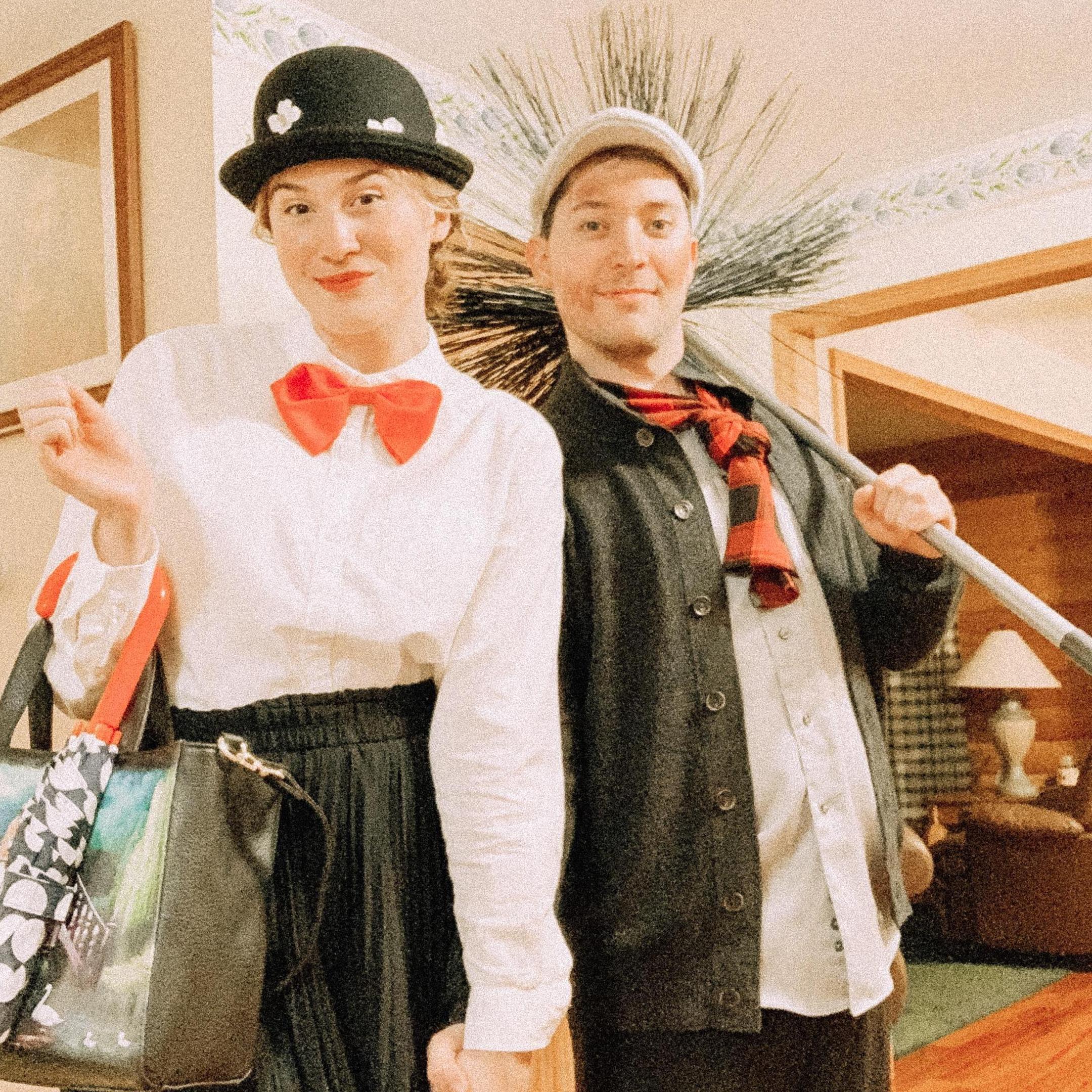 The most supercalifragilisticexpialidocious picture ever! A year or two ago we were OBSESSED with Marry Poppins and watched it so much we went as Bert the chimney sweep and Mary Poppins for Halloween!