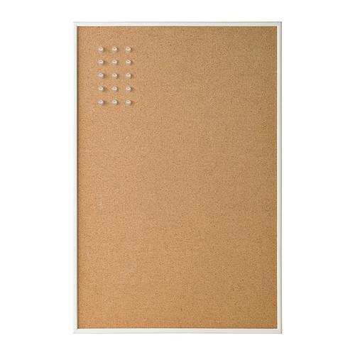 VÄGGIS Noticeboard, white, 22 ¾x15 ¼ "
