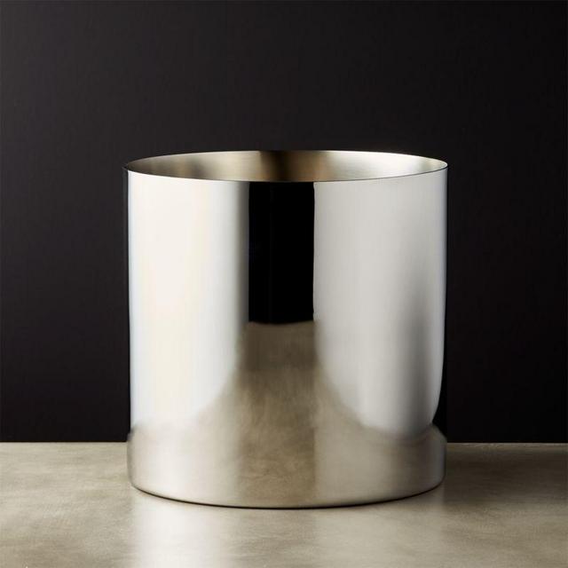 CB2, Column Stainless Steel Champagne-Wine Bucket