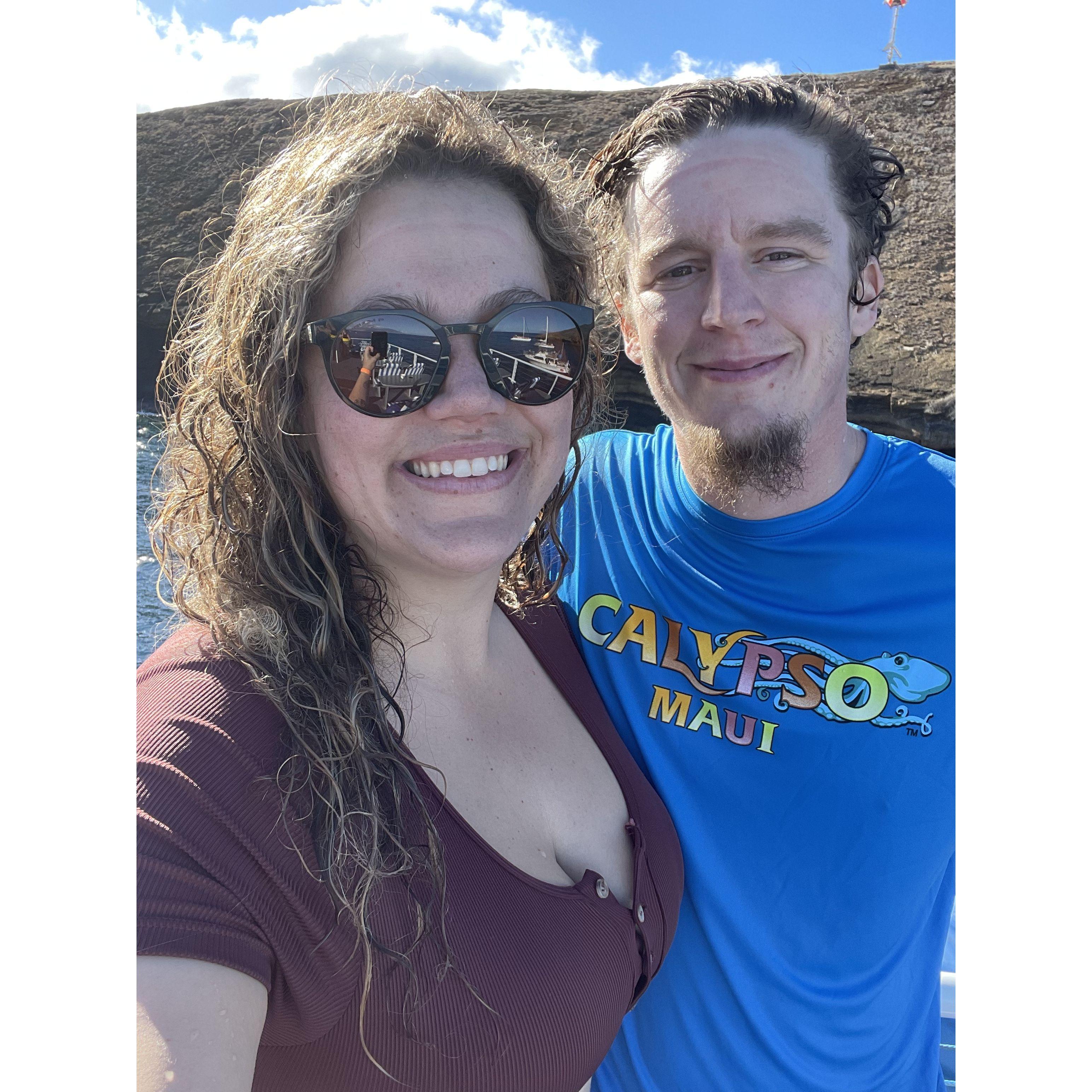 We went snorkeling at the Molokini crater in Maui this past December