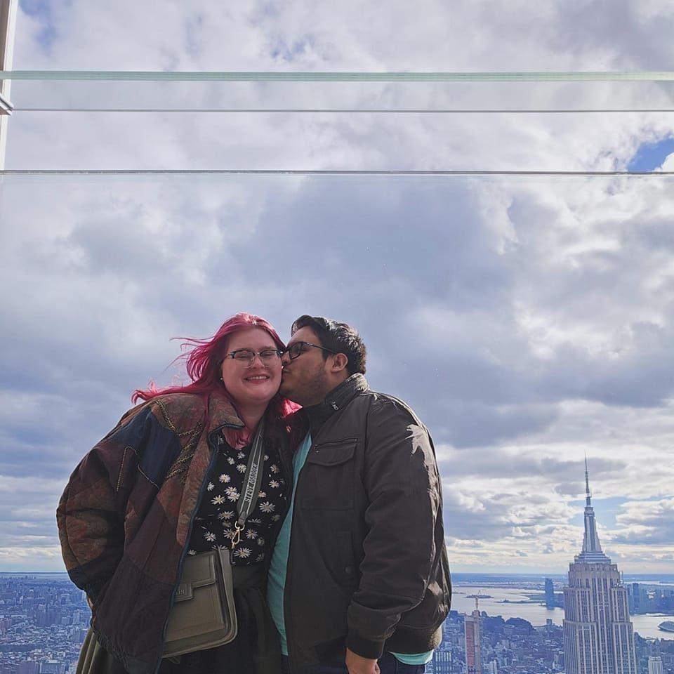 Moments before becoming engaged
