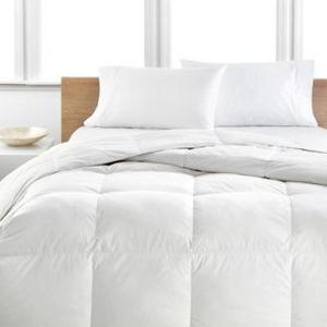 Calvin Klein Light Warmth Down King Comforter, Premium White Down Fill, 100% Cotton Cover
