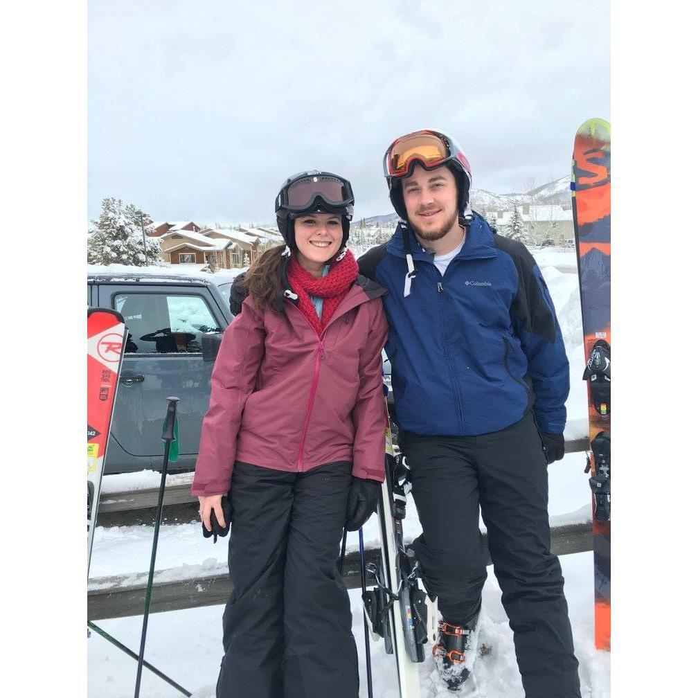 Skiing in Steamboat Springs, Colorado 2016