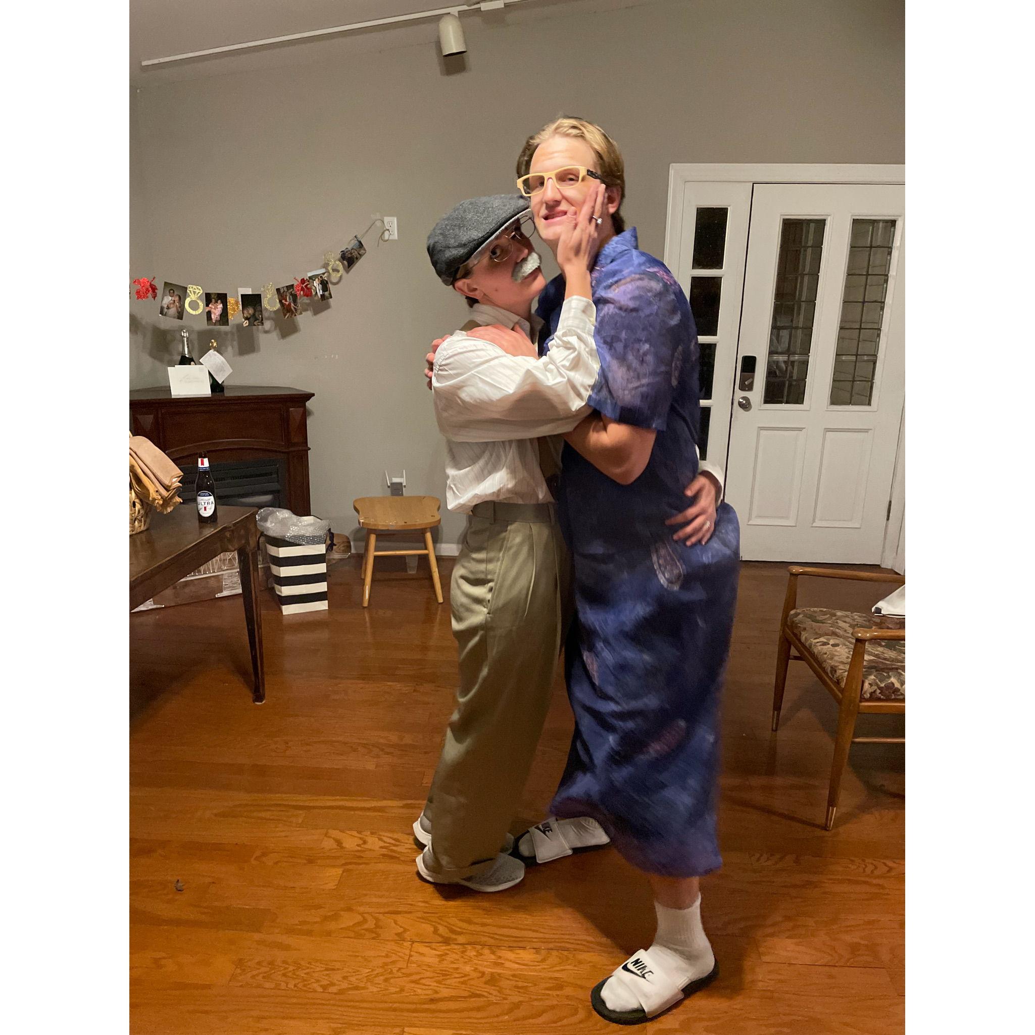 Anniversary #2 - an old man and his lady