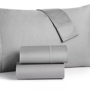 Queen, Smoke Grey Charter Club Damask Solid 550 Thread Count 100% Cotton Sheet Sets, Exclusively at Macy’s - Macy's