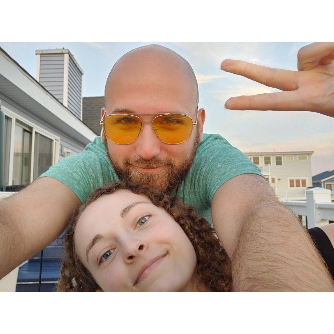 This photo was taken on the balcony of the house the Buchner family rented for vacation in Sea Isle.