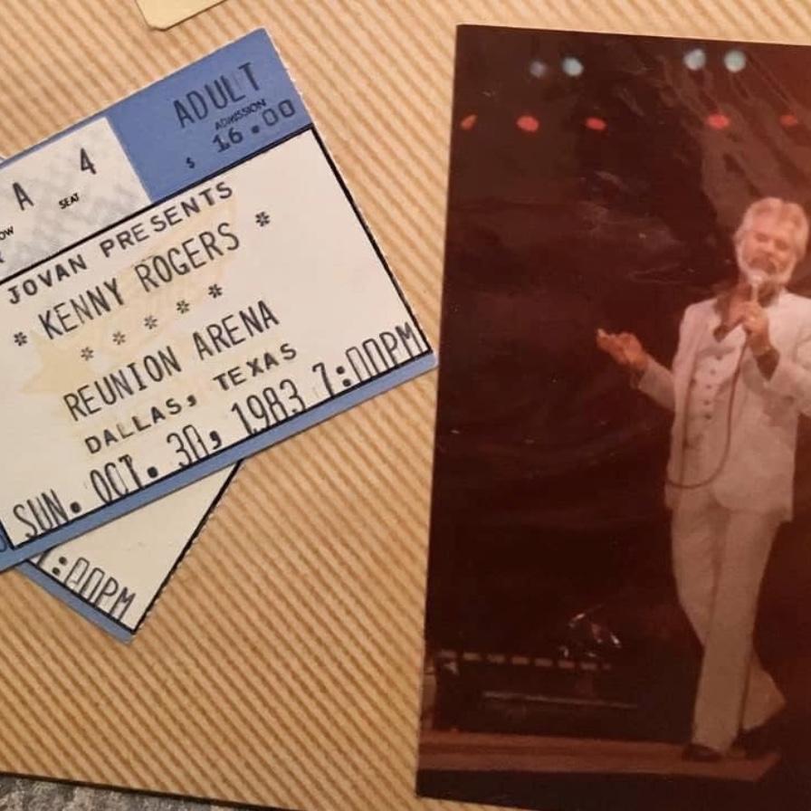 My first love. Front row tickets. I swear he winked at me when singing “You Decorated My Life”.