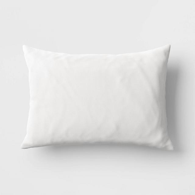 Feather Filled Lumbar Throw Pillow White - Threshold™