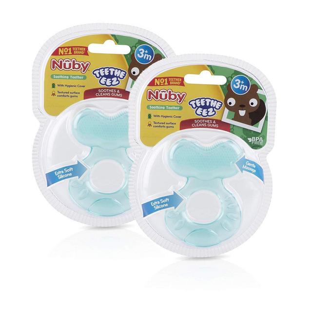Nuby Silicone TeeThe-EEZ Teether with Bristles (Count of 2)