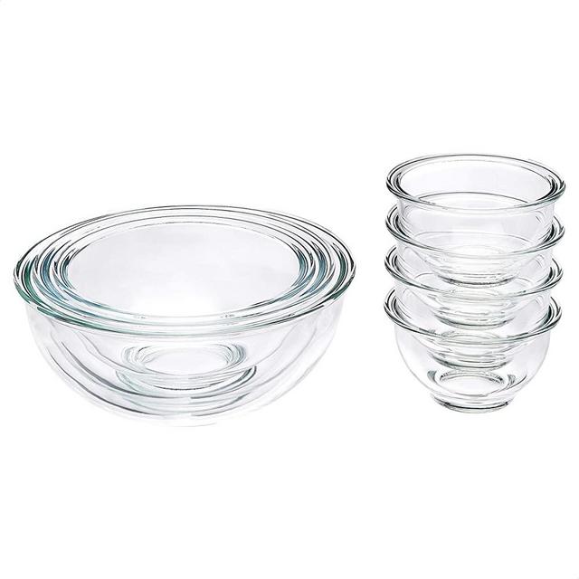 AmazonCommercial Mixing Bowls, 7 Piece Set, Lids Not Included