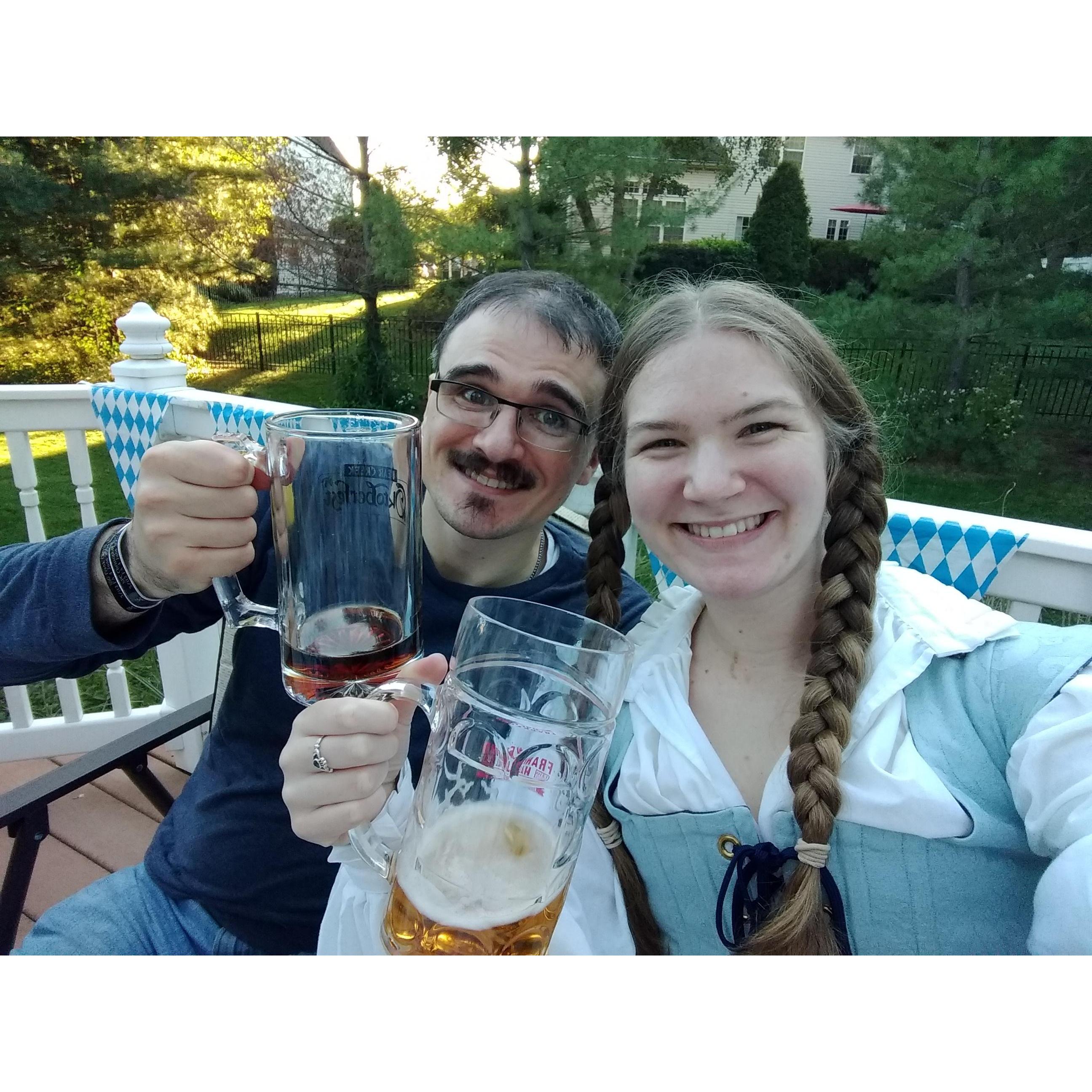 First Oktoberfest with friends!