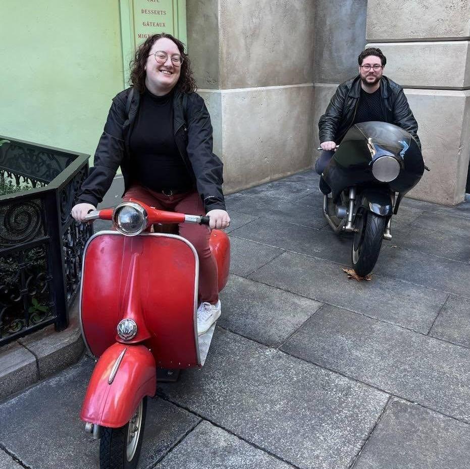 We wish we could say we are cool enough to have go on a moped tour, but this was just at Disney.