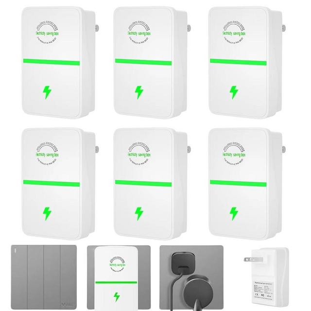 Stopwatt Energy Saving Device, 6Pack, Pro Power Saver Electricity Saving Device Save Electricity, Energy Saving Device, Household Power Saver Plug in, U.S. Plug, 90V-250V 30KW