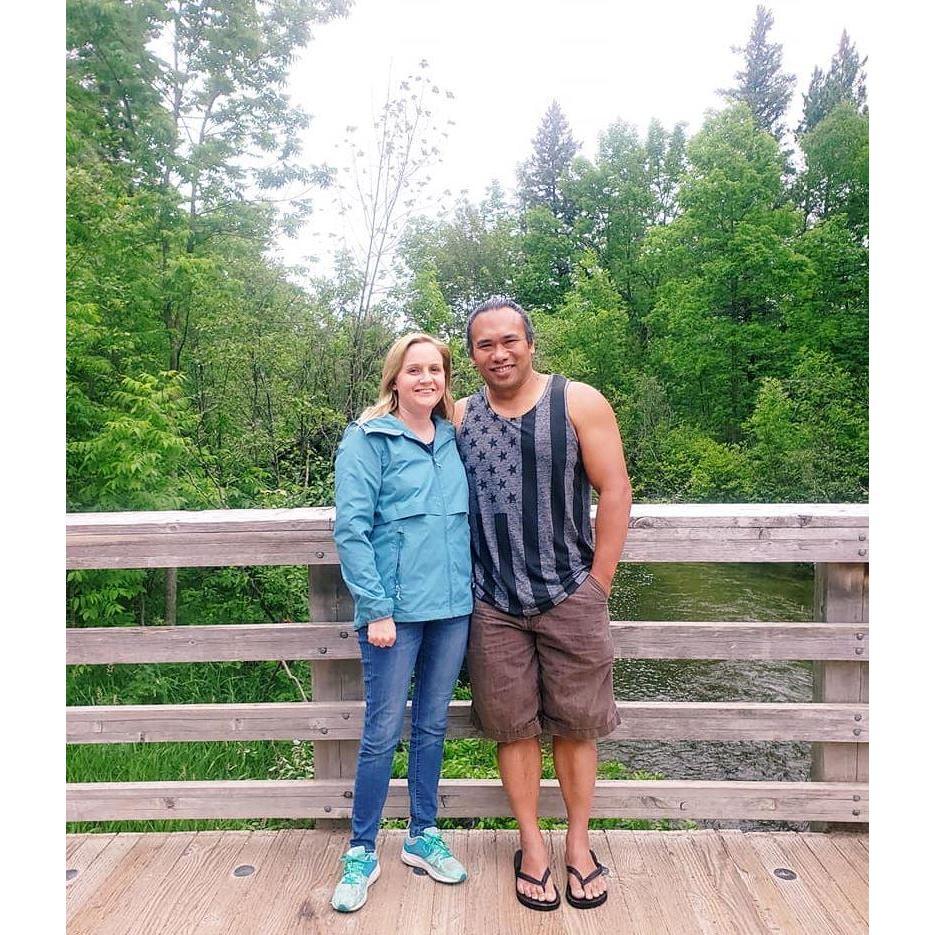 Checking out the Headwaters of the Mississippi River at Lake Itasca.
