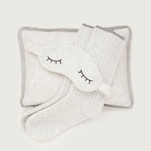Sleepy Cashmere Gift Set in Pale Gray
