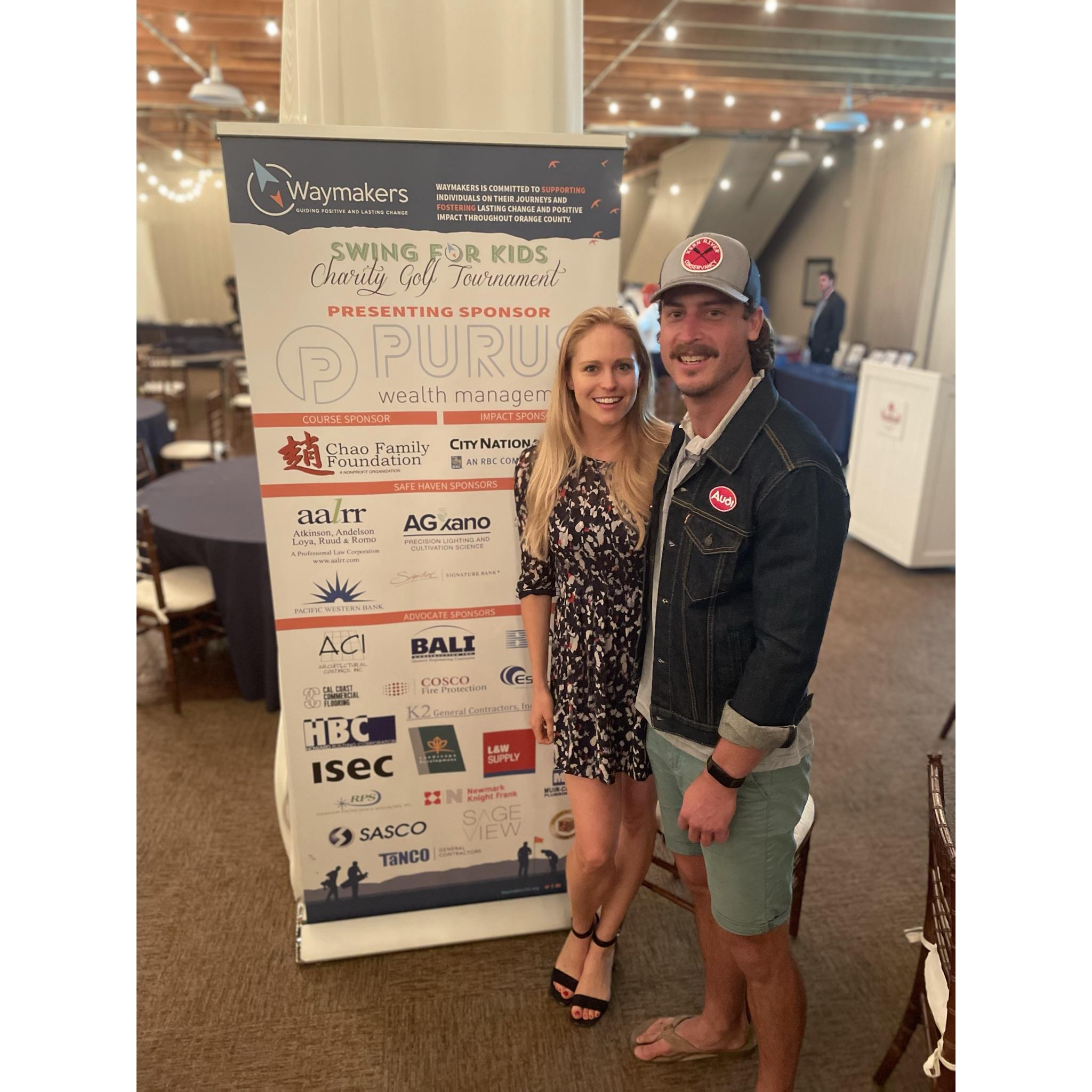 Our last date night before we got engaged! Waymakers charity golf tournament