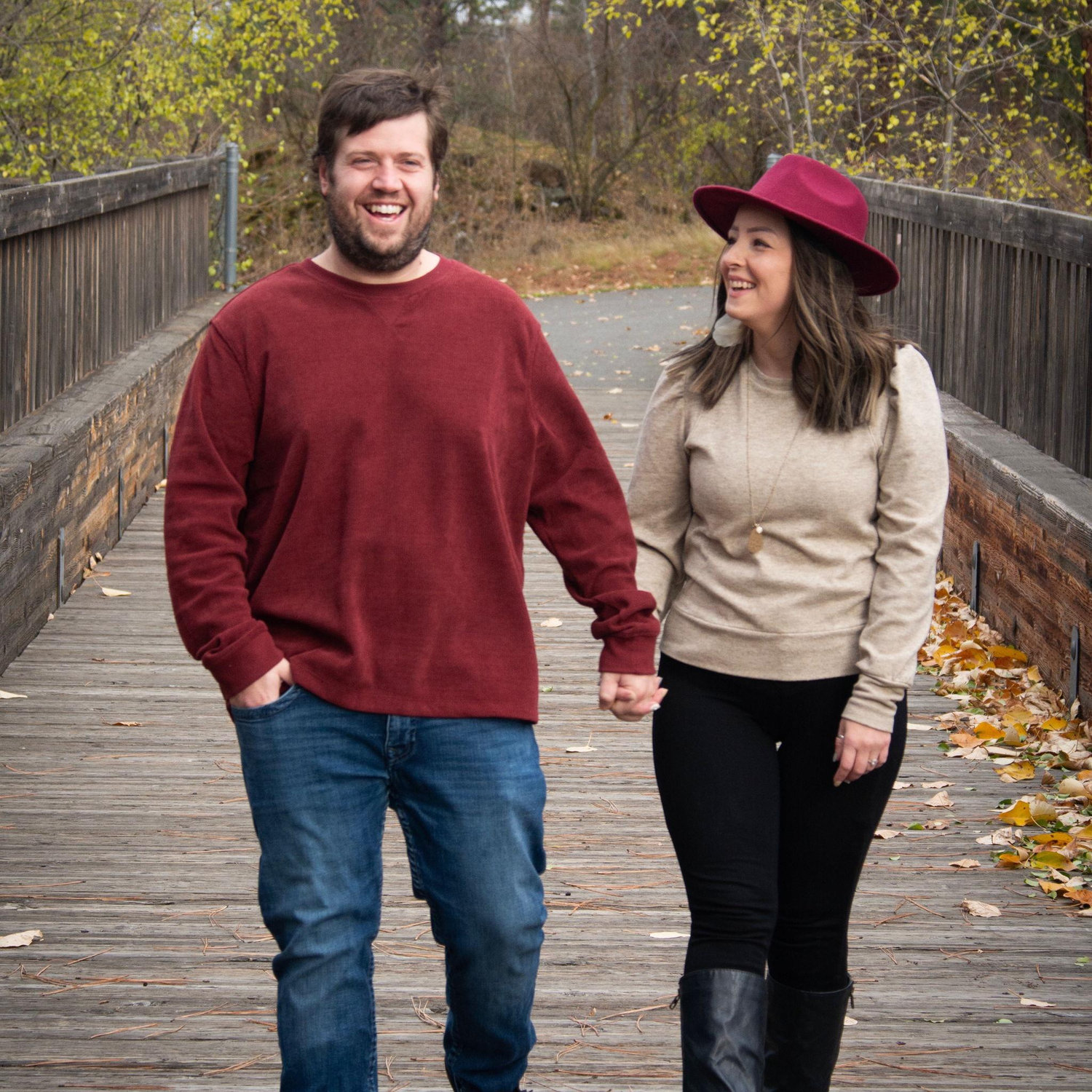 Fun Fact: we got engaged on this bridge two years after this photo was taken!