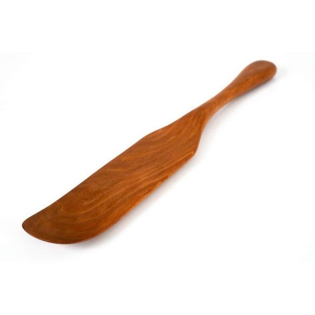 Handmade Wooden Spurtle - 11.5” Large Stirring Utensil Made in the USA with Pennsylvania Black Cherry Wood