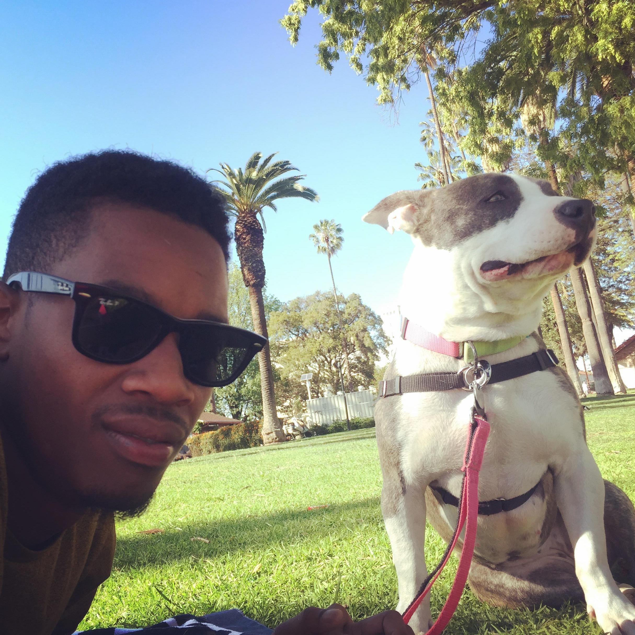 Greg's other favorite lady, our baby Lola.