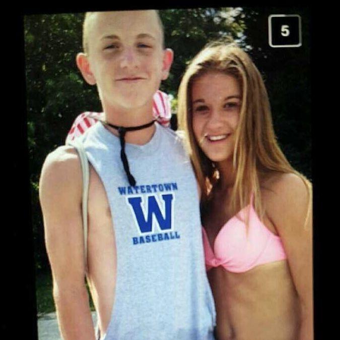 Our first photo! Summer after 7th grade - 2015