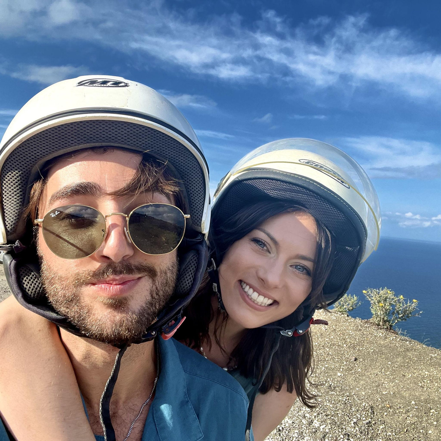 Our impromptu first date in Greece!