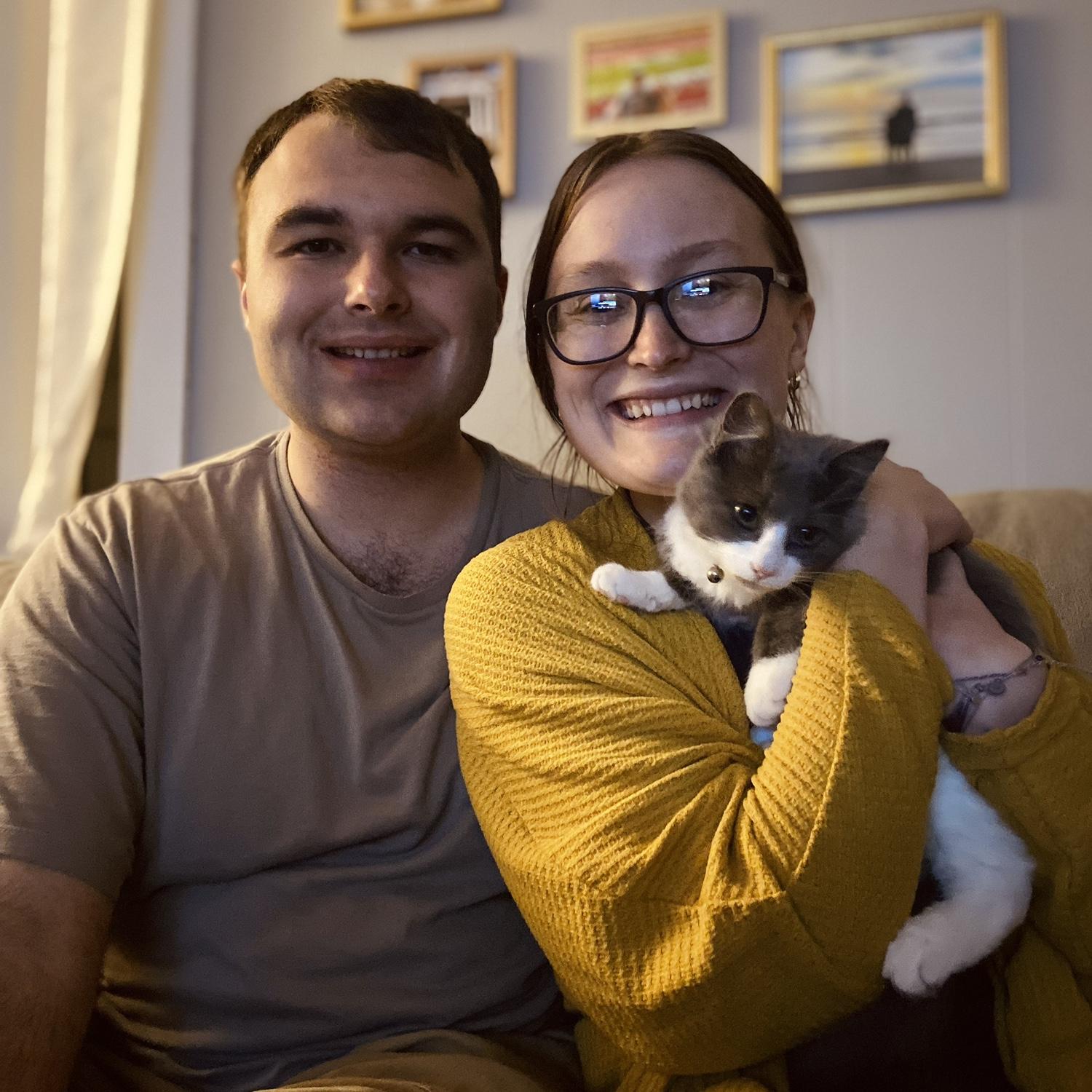 Our first holiday in our first home & first family picture with our Luna!!