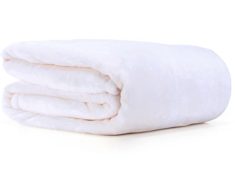 VelvetLoft® Plush Throw Blanket in Cream