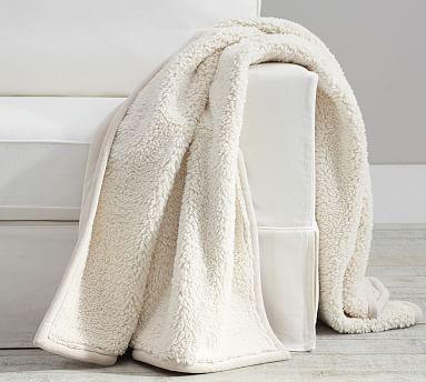 Pottery Barn Faux Sheepskin Throws