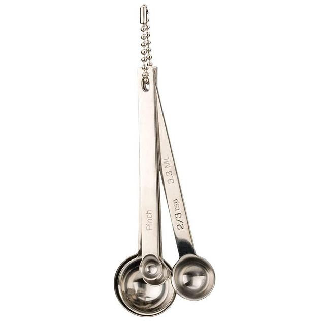 RSVP Endurance Stainless Steel Measuring Spoon in Odd Sizes, Set of 5