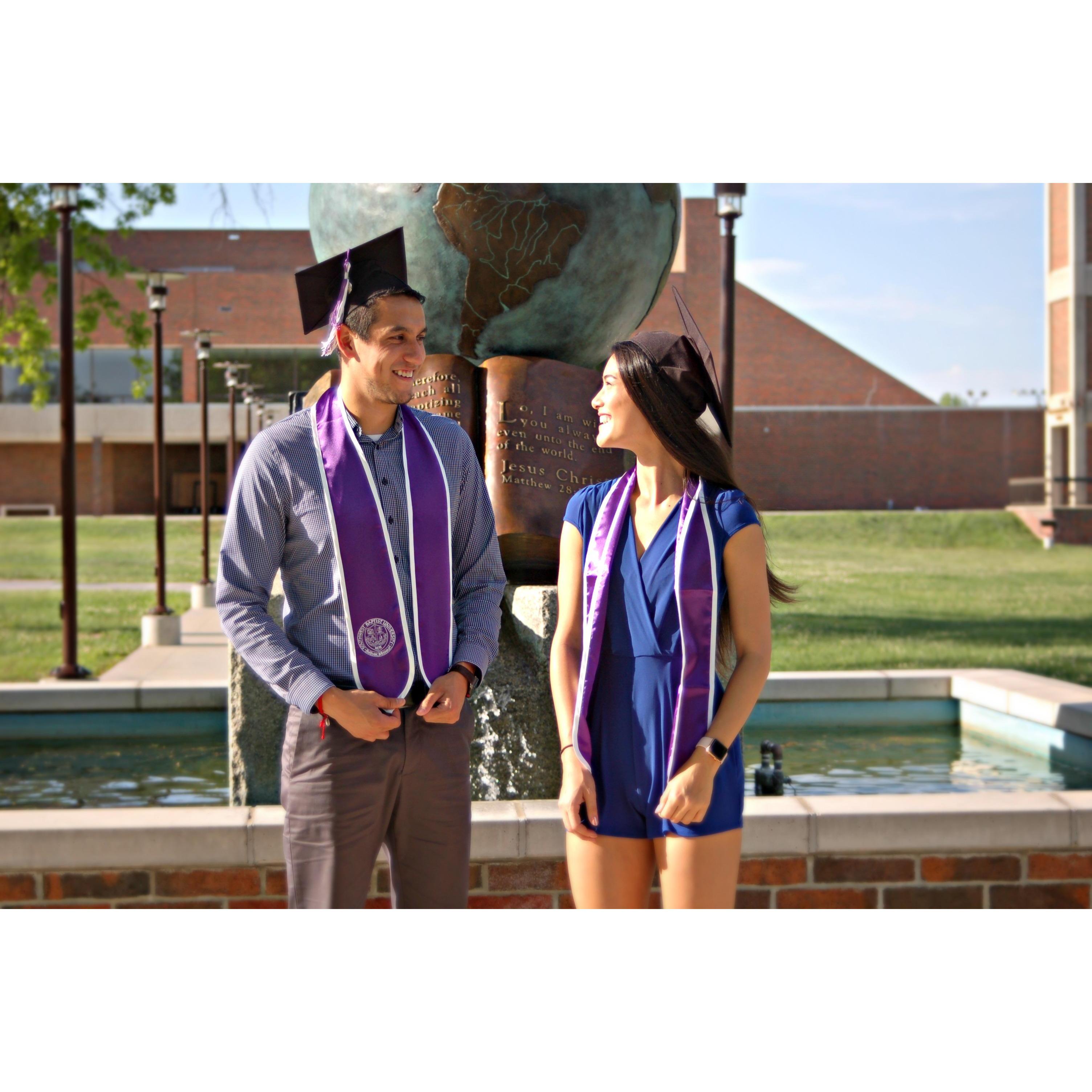 They graduated from SBU together, 5.18.2018