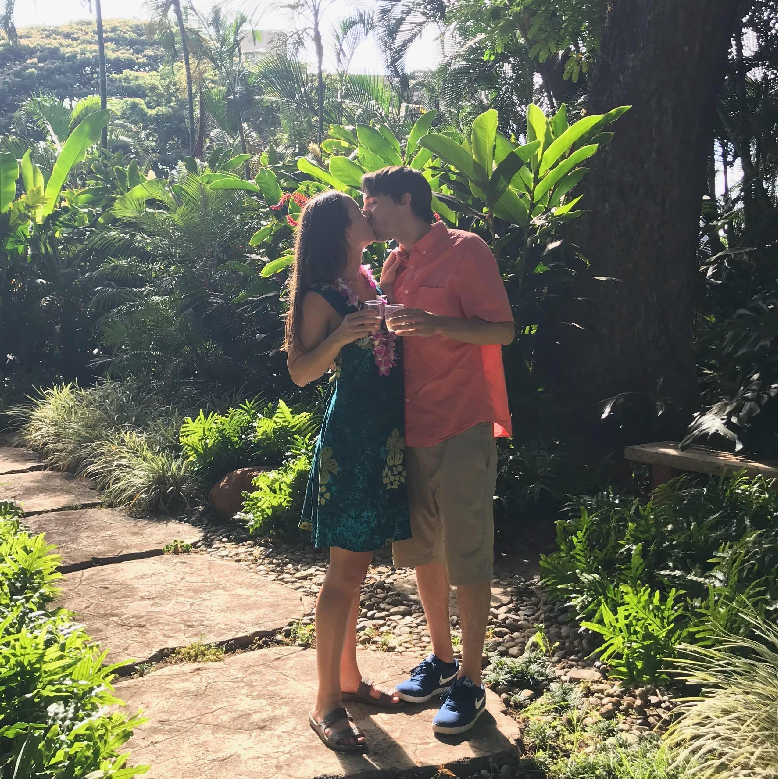 Toasting to the future following our engagement!
S/o to Shaun and Kari for bringing the pineapple Maui champagne and documenting it all.
