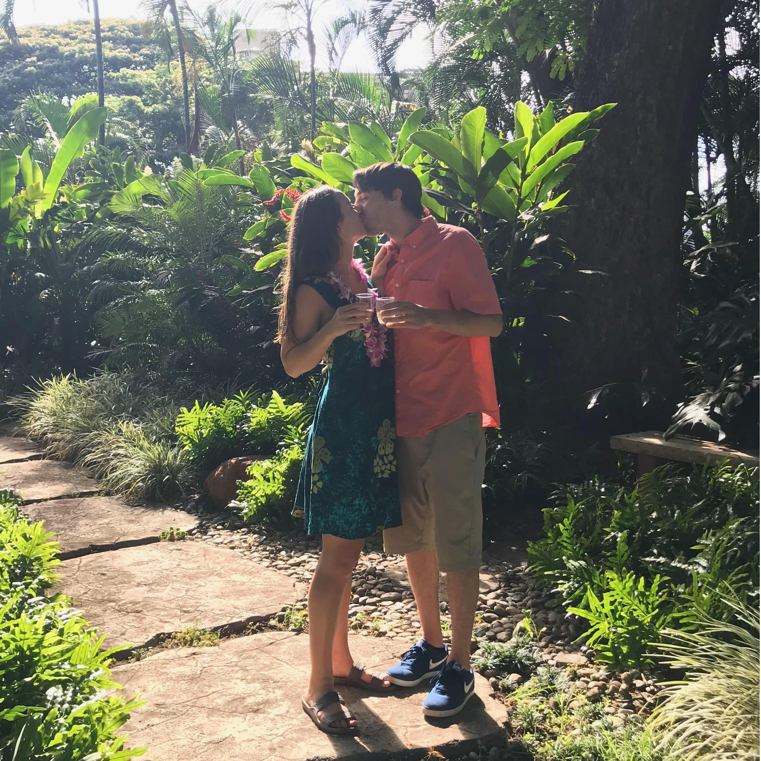 Toasting to the future following our engagement! 
S/o to Shaun and Kari for bringing the pineapple Maui champagne and documenting it all.