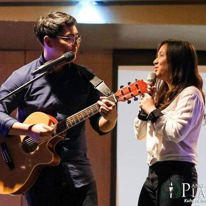 Our first performance together, after we won this contest, that marked the start of our official relationship