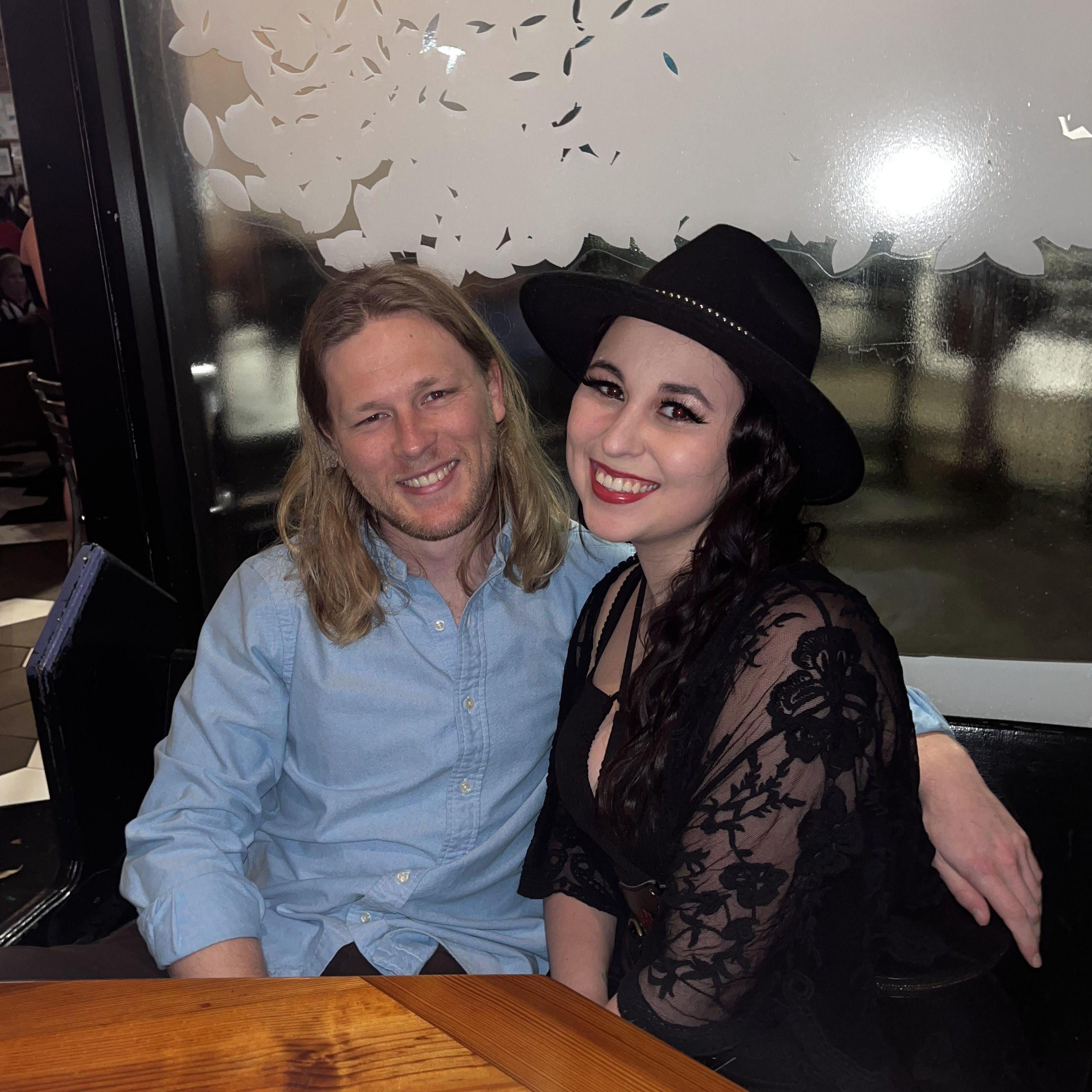 2.25.22 Libby & Drew celebrate Drew's birthday together at a karaoke bar with friends