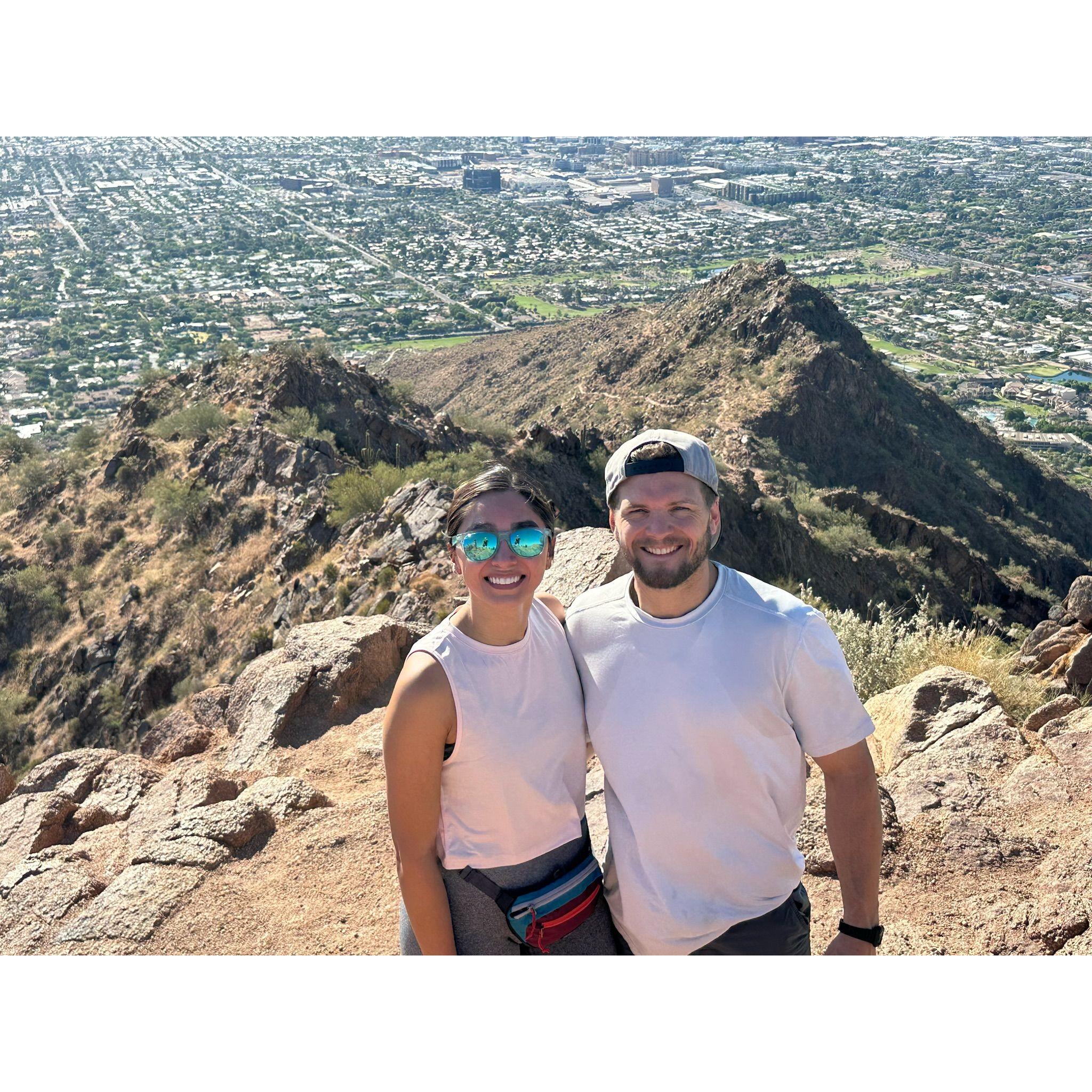 At the top of Camelback!